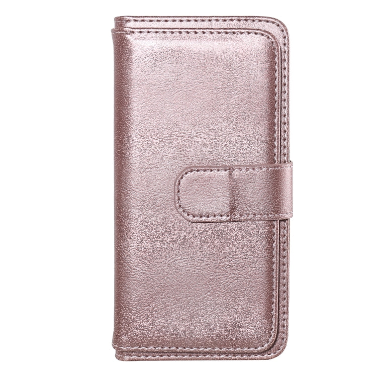 For Huawei Y5P / 9S Multifunctional Magnetic Copper Buckle Horizontal Flip Solid Color Leather Case with 10 Card Slots & Wallet & Holder & Photo Frame