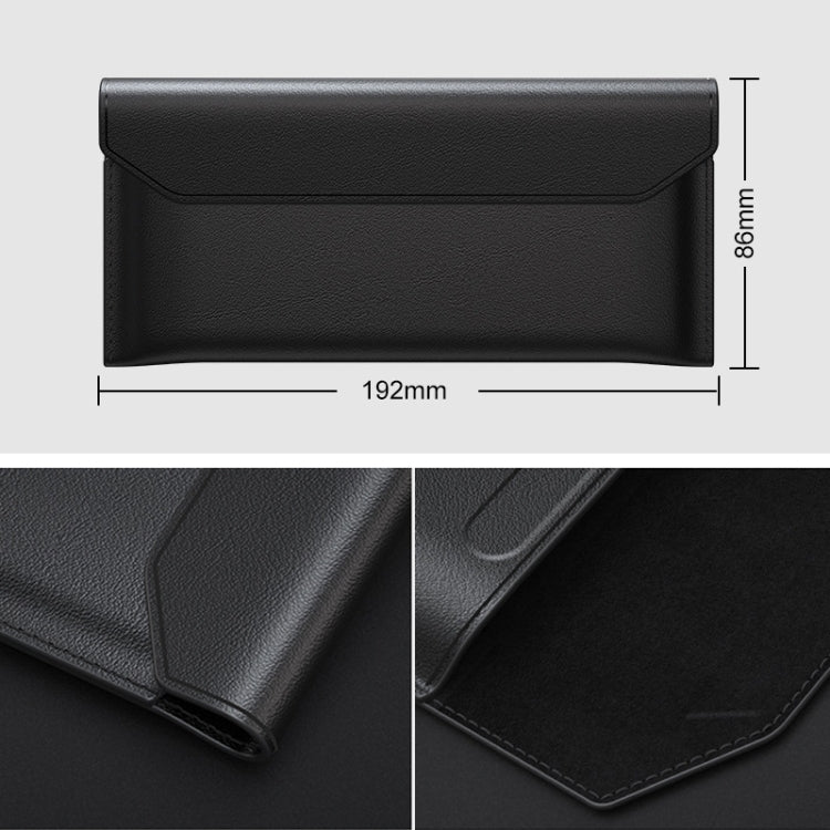For Huawei Mate Xs / X Foldable Cowhide Leather Business Shckproof Horizontal Flip Case
