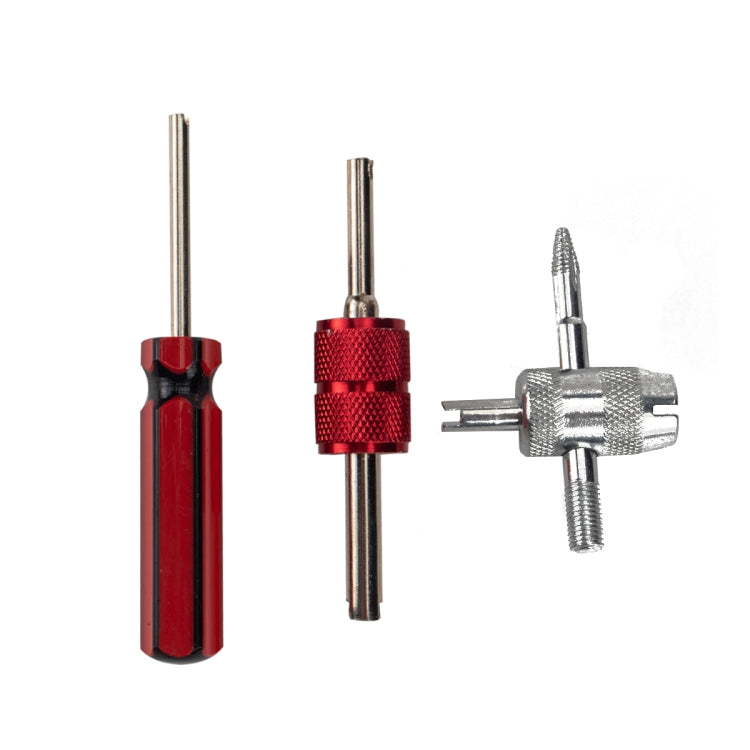 24 in 1 Car / Motorcycle Tire Repair Tool Spoon Tire Spoons Lever Tire Changing Tools with Red Tyre Protector