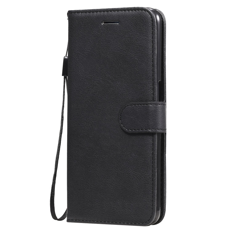 For Oppo A52 / A72 / A92 Solid Color Horizontal Flip Protective Leather Case with Holder & Card Slots & Wallet & Photo Frame & Lanyard