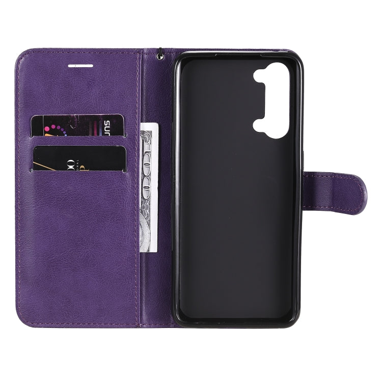For Oppo Reno3 5G / Find X2 Lite Solid Color Horizontal Flip Protective Leather Case with Holder & Card Slots & Wallet & Photo Frame & Lanyard