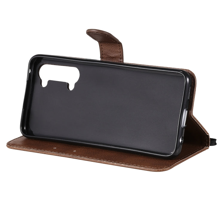 For Oppo Reno3 5G / Find X2 Lite Solid Color Horizontal Flip Protective Leather Case with Holder & Card Slots & Wallet & Photo Frame & Lanyard