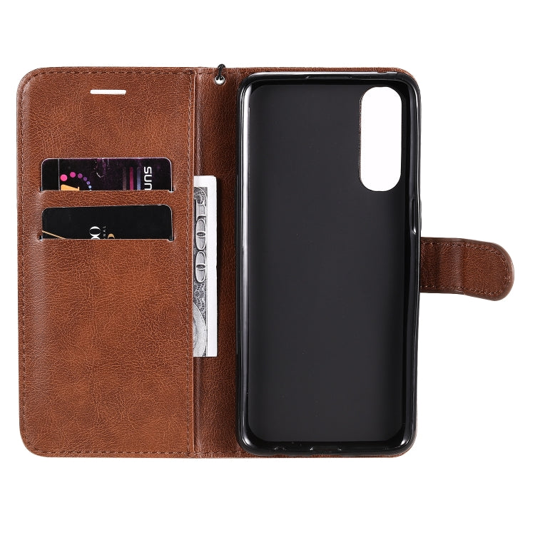 For Oppo Reno3 Pro 4G Solid Color Horizontal Flip Protective Leather Case with Holder & Card Slots & Wallet & Photo Frame & Lanyard