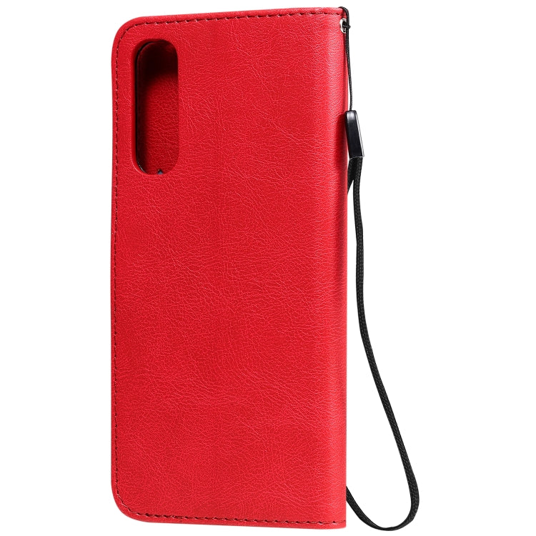 For Oppo Reno3 Pro 4G Solid Color Horizontal Flip Protective Leather Case with Holder & Card Slots & Wallet & Photo Frame & Lanyard