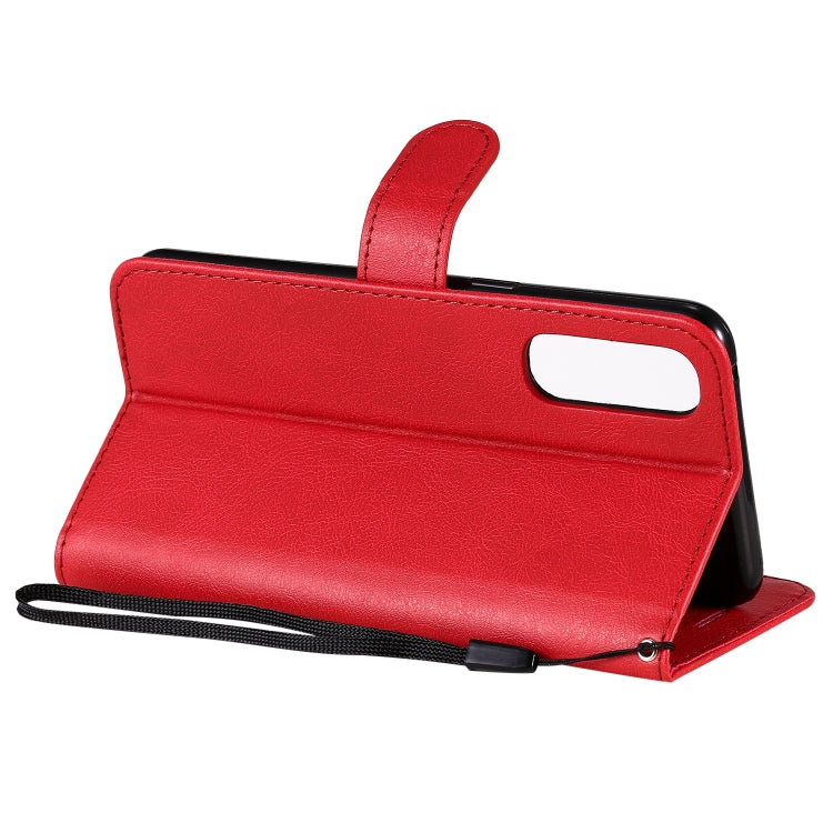 For Oppo Reno3 Pro 4G Solid Color Horizontal Flip Protective Leather Case with Holder & Card Slots & Wallet & Photo Frame & Lanyard