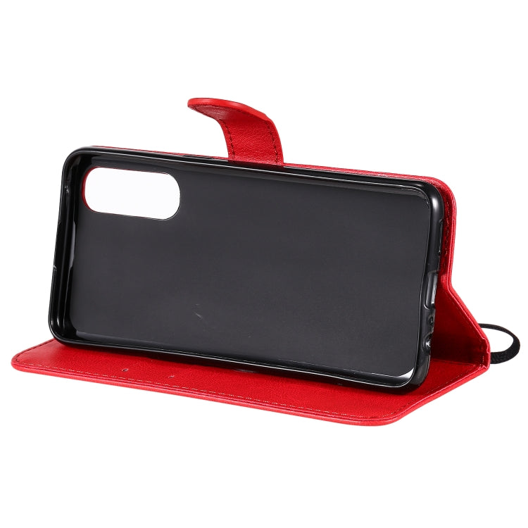 For Oppo Reno3 Pro 4G Solid Color Horizontal Flip Protective Leather Case with Holder & Card Slots & Wallet & Photo Frame & Lanyard