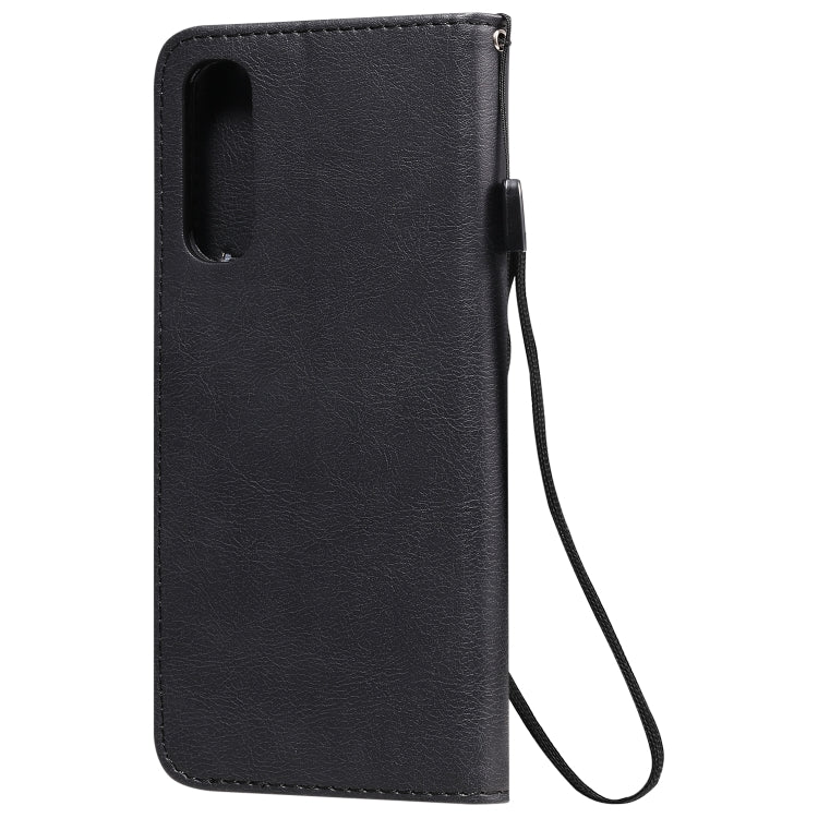 For Oppo Reno3 Pro 4G Solid Color Horizontal Flip Protective Leather Case with Holder & Card Slots & Wallet & Photo Frame & Lanyard