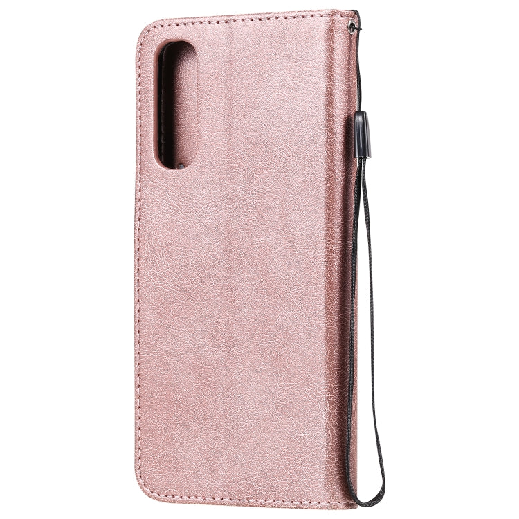 For Oppo Reno3 Pro 4G Solid Color Horizontal Flip Protective Leather Case with Holder & Card Slots & Wallet & Photo Frame & Lanyard