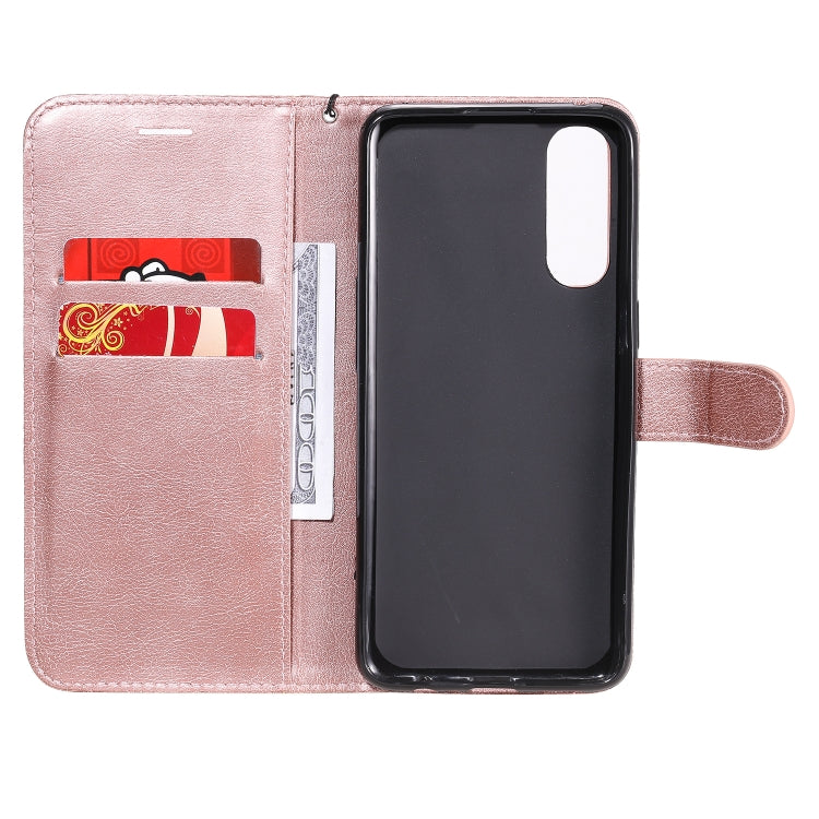 For Oppo Reno3 Pro 4G Solid Color Horizontal Flip Protective Leather Case with Holder & Card Slots & Wallet & Photo Frame & Lanyard