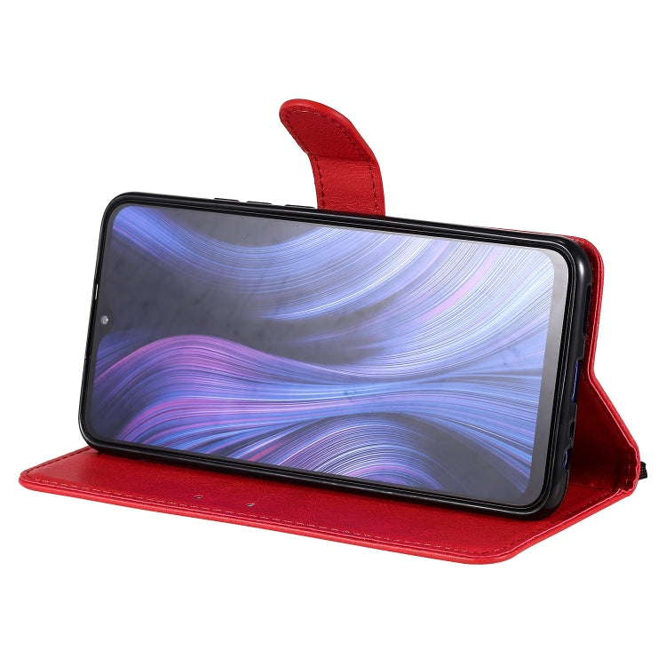 For Xiaomi Redmi 9 Solid Color Horizontal Flip Protective Leather Case with Holder & Card Slots & Wallet & Photo Frame & Lanyard