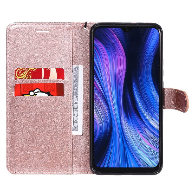 For Xiaomi Redmi 9 Solid Color Horizontal Flip Protective Leather Case with Holder & Card Slots & Wallet & Photo Frame & Lanyard