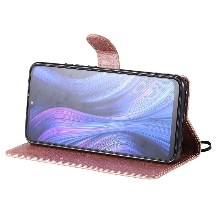 For Xiaomi Redmi 9 Solid Color Horizontal Flip Protective Leather Case with Holder & Card Slots & Wallet & Photo Frame & Lanyard