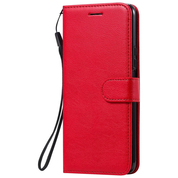 For Huawei Enjoy Z Solid Color Horizontal Flip Protective Leather Case with Holder & Card Slots & Wallet & Photo Frame & Lanyard