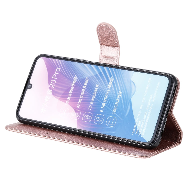 For Huawei Enjoy Z Solid Color Horizontal Flip Protective Leather Case with Holder & Card Slots & Wallet & Photo Frame & Lanyard