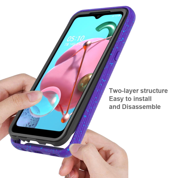 For LG K51 / Q51 Shockproof Starry Sky PC + TPU Protective Case