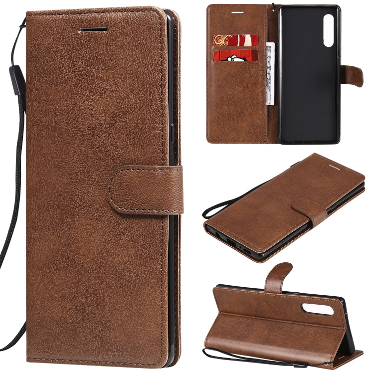 For LG G9 Solid Color Horizontal Flip Protective Leather Case with Holder & Card Slots & Wallet & Photo Frame & Lanyard