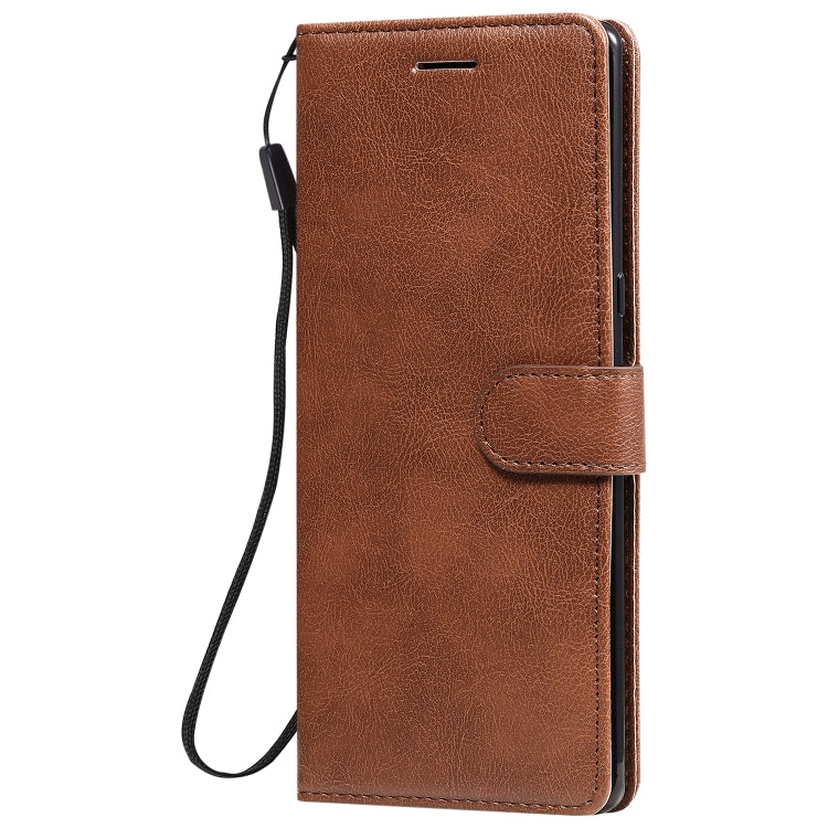 For LG G9 Solid Color Horizontal Flip Protective Leather Case with Holder & Card Slots & Wallet & Photo Frame & Lanyard