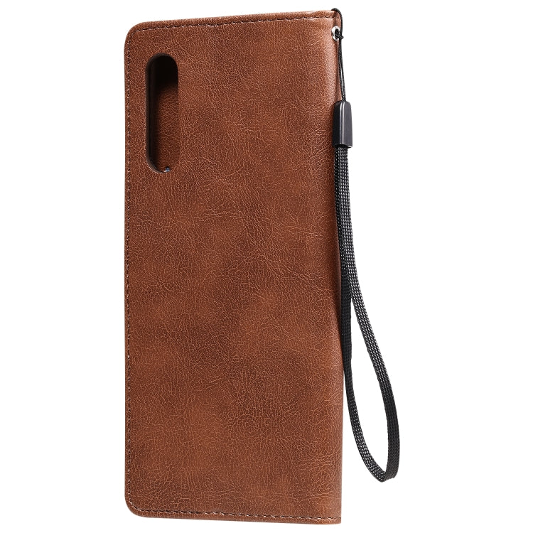 For LG G9 Solid Color Horizontal Flip Protective Leather Case with Holder & Card Slots & Wallet & Photo Frame & Lanyard