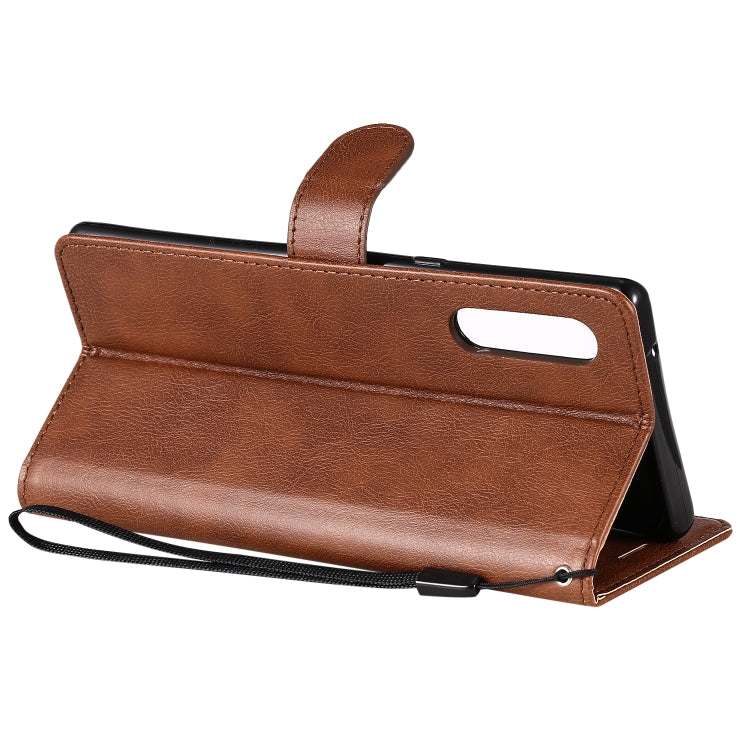 For LG G9 Solid Color Horizontal Flip Protective Leather Case with Holder & Card Slots & Wallet & Photo Frame & Lanyard