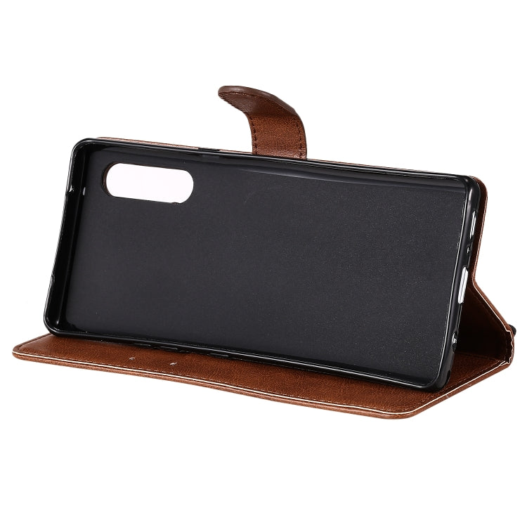 For LG G9 Solid Color Horizontal Flip Protective Leather Case with Holder & Card Slots & Wallet & Photo Frame & Lanyard