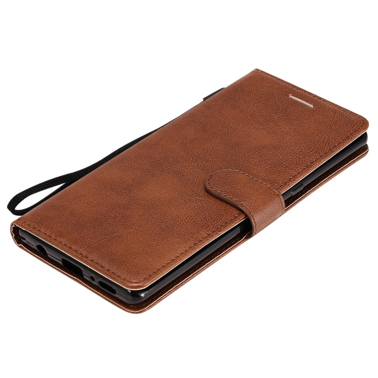 For LG G9 Solid Color Horizontal Flip Protective Leather Case with Holder & Card Slots & Wallet & Photo Frame & Lanyard