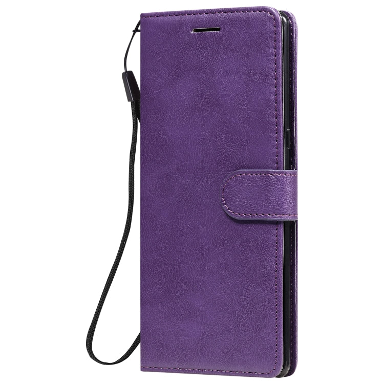 For LG G9 Solid Color Horizontal Flip Protective Leather Case with Holder & Card Slots & Wallet & Photo Frame & Lanyard