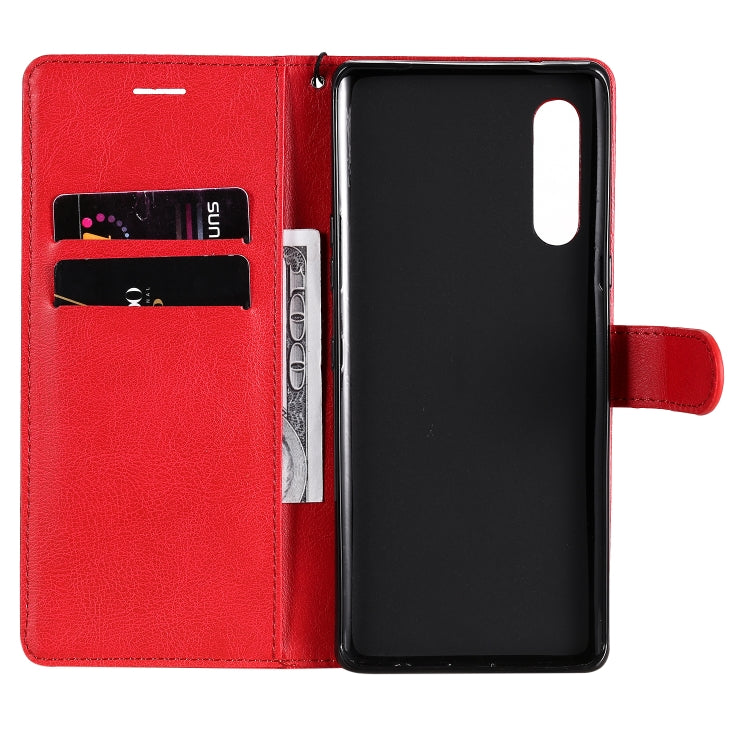 For LG G9 Solid Color Horizontal Flip Protective Leather Case with Holder & Card Slots & Wallet & Photo Frame & Lanyard