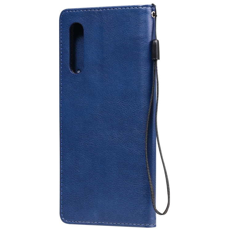 For LG G9 Solid Color Horizontal Flip Protective Leather Case with Holder & Card Slots & Wallet & Photo Frame & Lanyard