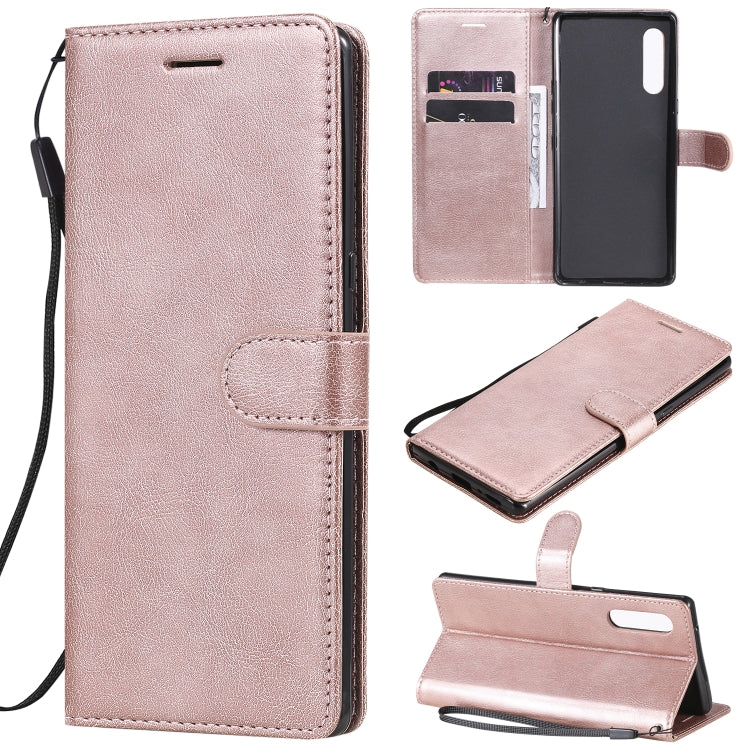 For LG G9 Solid Color Horizontal Flip Protective Leather Case with Holder & Card Slots & Wallet & Photo Frame & Lanyard