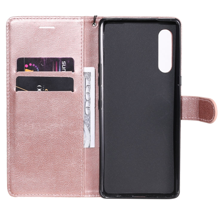 For LG G9 Solid Color Horizontal Flip Protective Leather Case with Holder & Card Slots & Wallet & Photo Frame & Lanyard