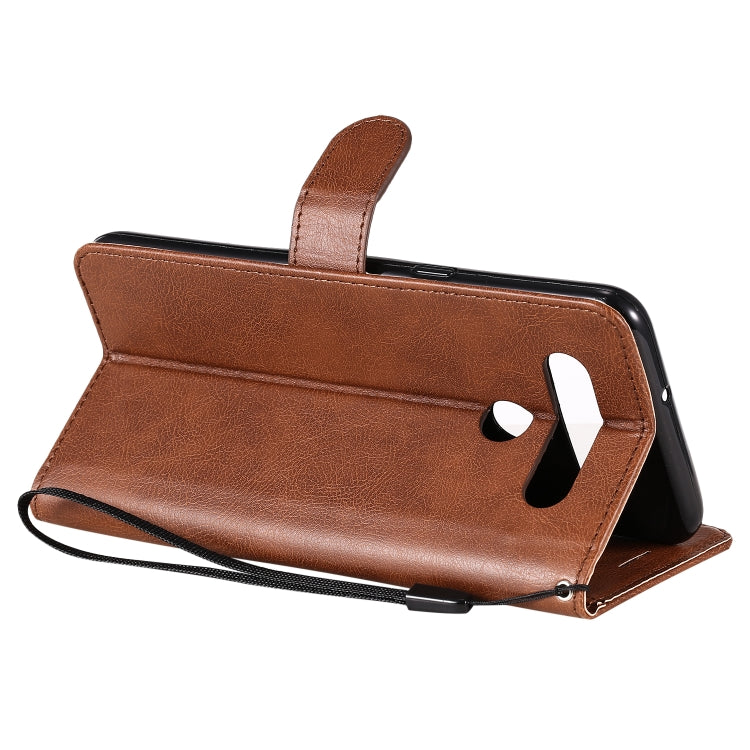 For LG K41S / K51S Solid Color Horizontal Flip Protective Leather Case with Holder & Card Slots & Wallet & Photo Frame & Lanyard