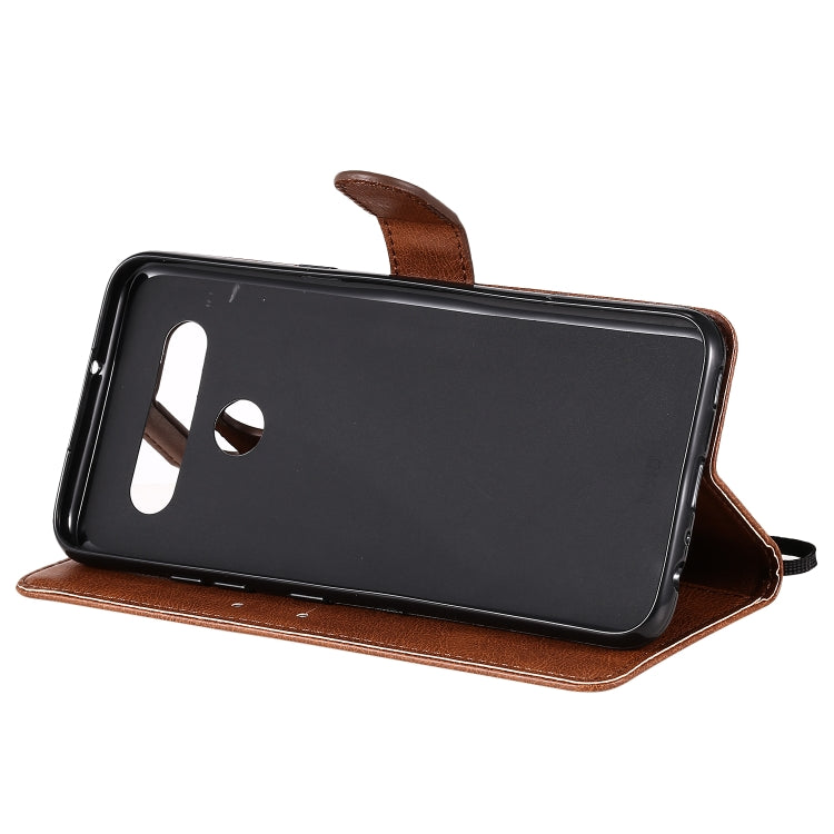 For LG K41S / K51S Solid Color Horizontal Flip Protective Leather Case with Holder & Card Slots & Wallet & Photo Frame & Lanyard