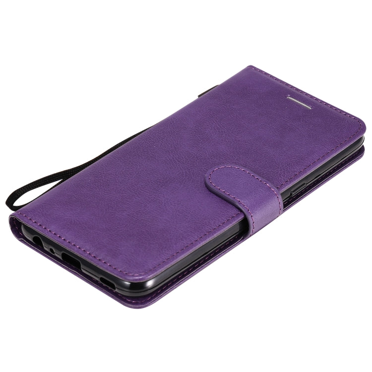 For LG K41S / K51S Solid Color Horizontal Flip Protective Leather Case with Holder & Card Slots & Wallet & Photo Frame & Lanyard