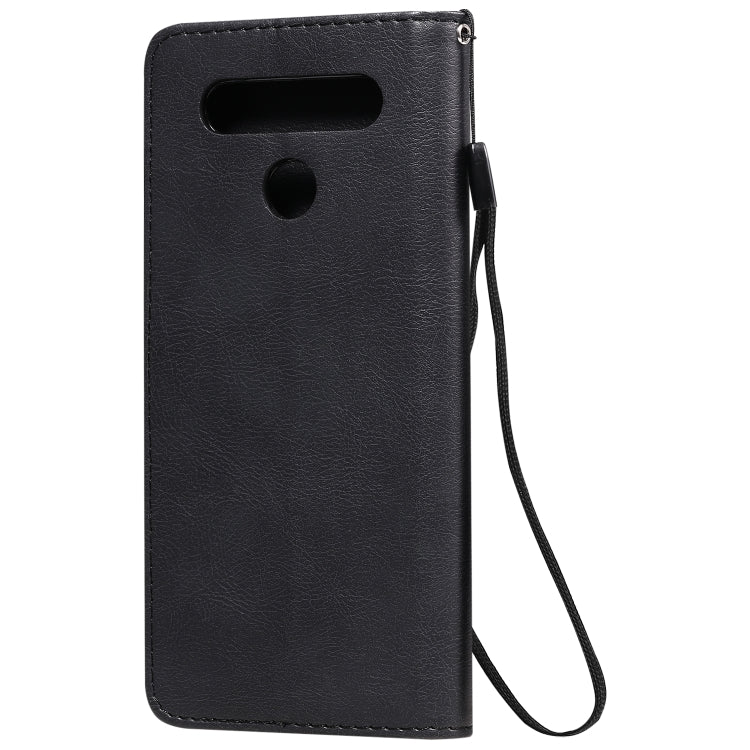 For LG K41S / K51S Solid Color Horizontal Flip Protective Leather Case with Holder & Card Slots & Wallet & Photo Frame & Lanyard