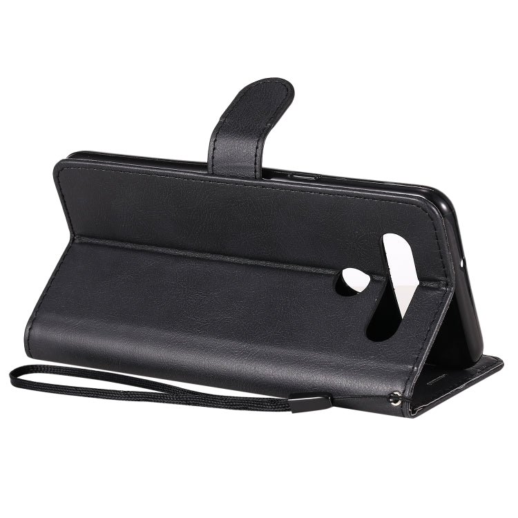 For LG K41S / K51S Solid Color Horizontal Flip Protective Leather Case with Holder & Card Slots & Wallet & Photo Frame & Lanyard