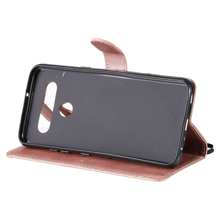 For LG K41S / K51S Solid Color Horizontal Flip Protective Leather Case with Holder & Card Slots & Wallet & Photo Frame & Lanyard