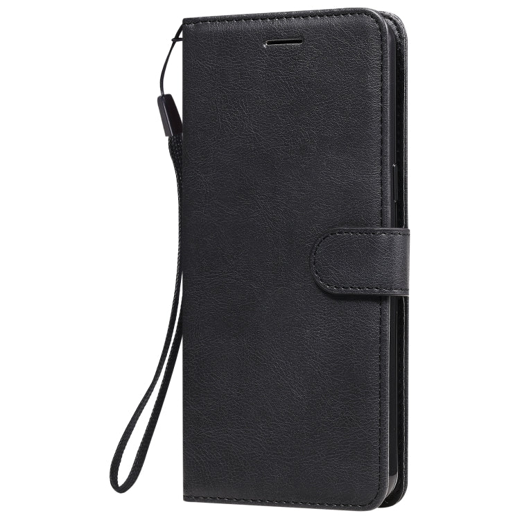 For LG K50S Solid Color Horizontal Flip Protective Leather Case with Holder & Card Slots & Wallet & Photo Frame & Lanyard