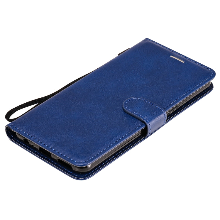 For LG K50S Solid Color Horizontal Flip Protective Leather Case with Holder & Card Slots & Wallet & Photo Frame & Lanyard