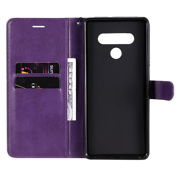 For LG Stylo 6 Solid Color Horizontal Flip Protective Leather Case with Holder & Card Slots & Wallet & Photo Frame & Lanyard