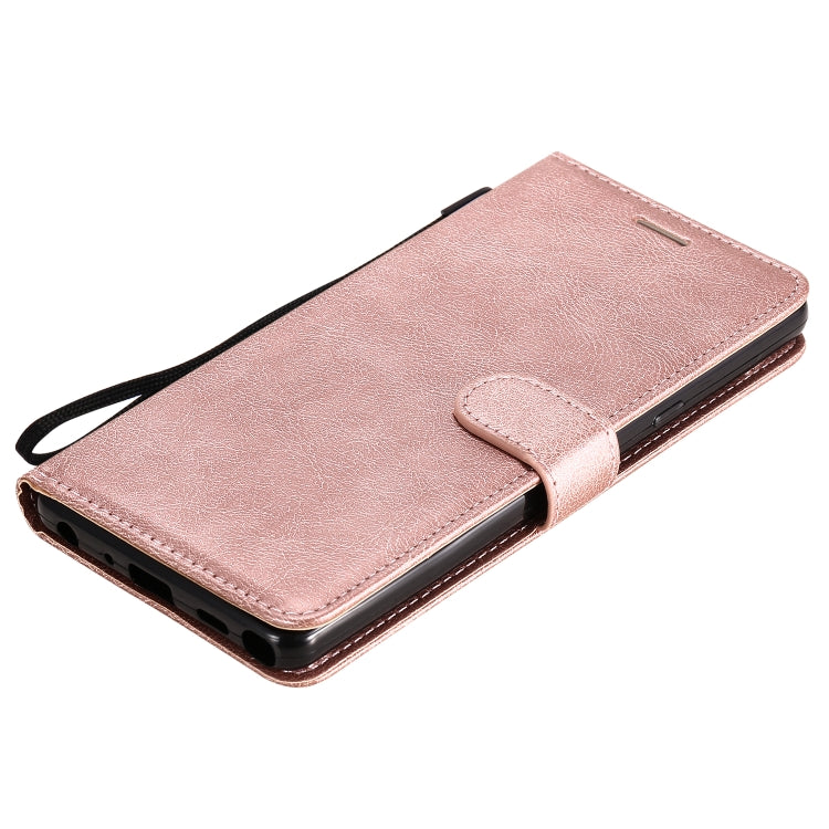 For LG Stylo 6 Solid Color Horizontal Flip Protective Leather Case with Holder & Card Slots & Wallet & Photo Frame & Lanyard