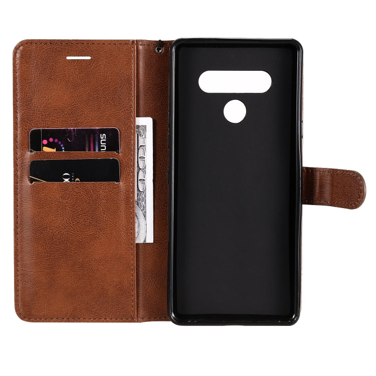 For Motorola Moto E6s (2020) Solid Color Horizontal Flip Protective Leather Case with Holder & Card Slots & Wallet & Photo Frame & Lanyard