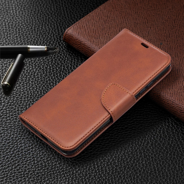 For Xiaomi Redmi 9A Retro Lambskin Texture Pure Color Horizontal Flip PU Leather Case with Holder & Card Slots & Wallet & Lanyard