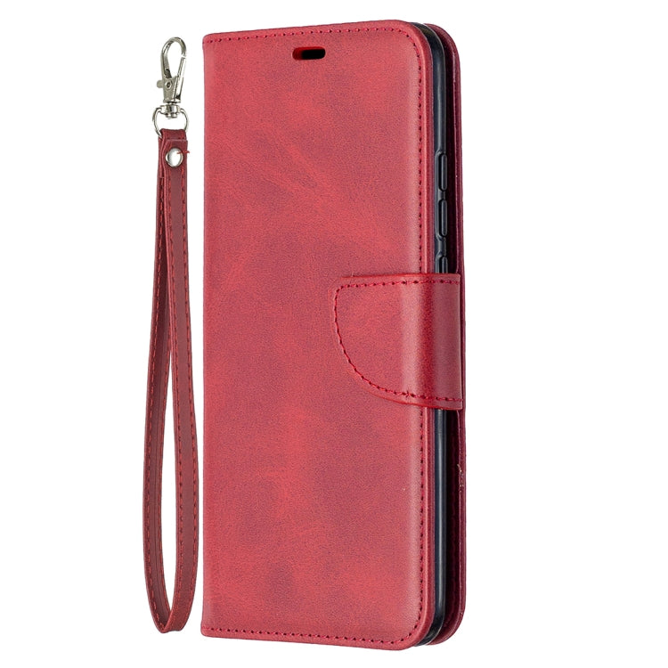 For Xiaomi Redmi 9A Retro Lambskin Texture Pure Color Horizontal Flip PU Leather Case with Holder & Card Slots & Wallet & Lanyard