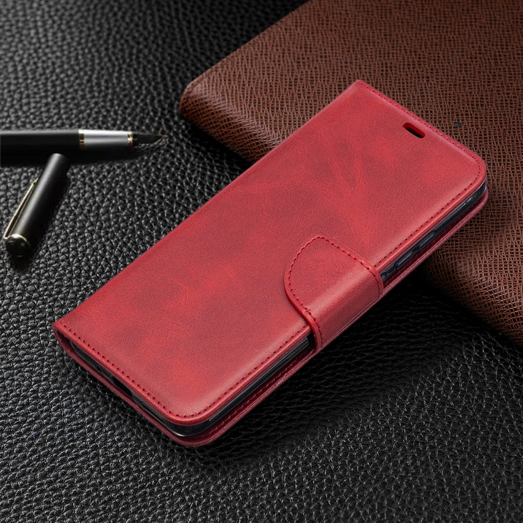 For Xiaomi Redmi 9A Retro Lambskin Texture Pure Color Horizontal Flip PU Leather Case with Holder & Card Slots & Wallet & Lanyard