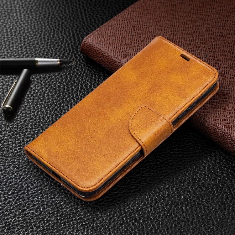 For Xiaomi Redmi 9A Retro Lambskin Texture Pure Color Horizontal Flip PU Leather Case with Holder & Card Slots & Wallet & Lanyard