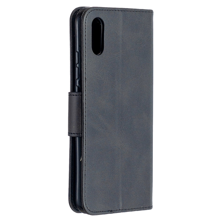 For Xiaomi Redmi 9A Retro Lambskin Texture Pure Color Horizontal Flip PU Leather Case with Holder & Card Slots & Wallet & Lanyard