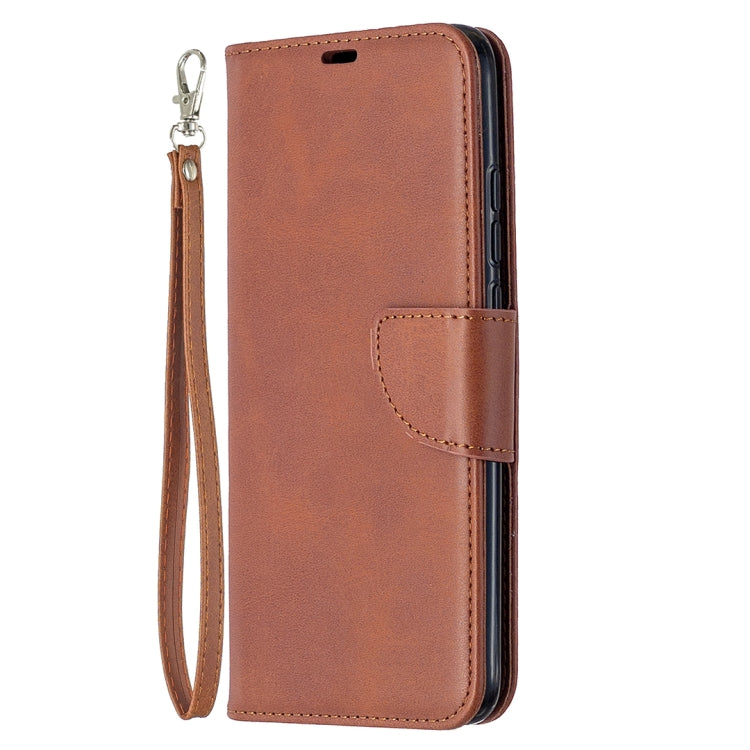 For Xiaomi Redmi 9C Retro Lambskin Texture Pure Color Horizontal Flip PU Leather Case with Holder & Card Slots & Wallet & Lanyard
