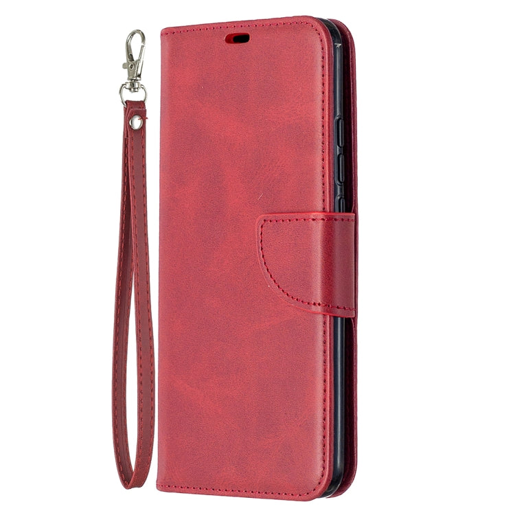 For Xiaomi Redmi 9C Retro Lambskin Texture Pure Color Horizontal Flip PU Leather Case with Holder & Card Slots & Wallet & Lanyard