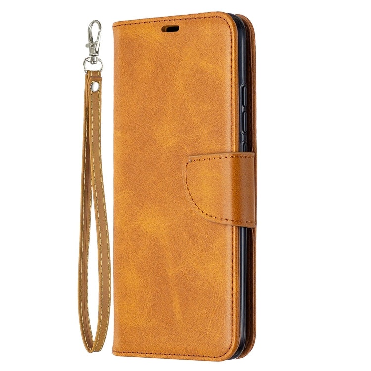 For Xiaomi Redmi 9C Retro Lambskin Texture Pure Color Horizontal Flip PU Leather Case with Holder & Card Slots & Wallet & Lanyard