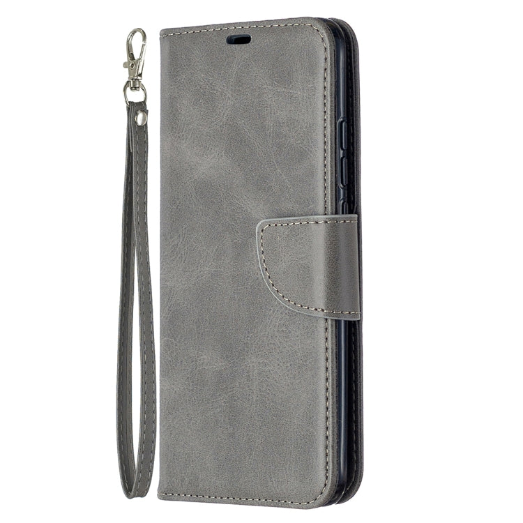 For Xiaomi Redmi 9C Retro Lambskin Texture Pure Color Horizontal Flip PU Leather Case with Holder & Card Slots & Wallet & Lanyard